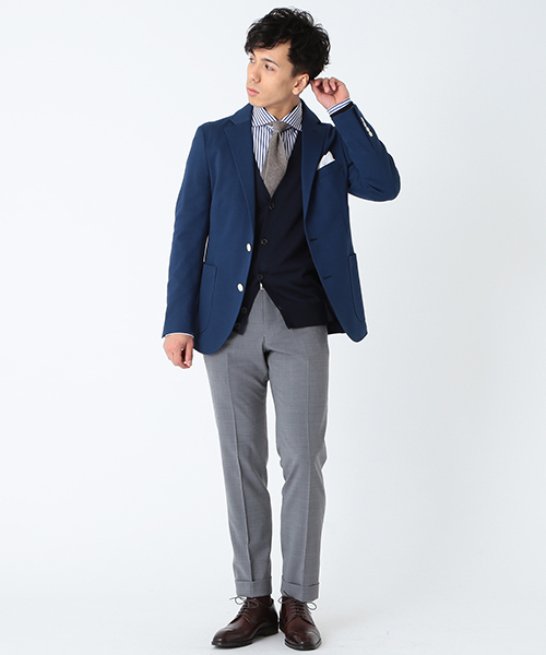 B:MING by BEAMS(ビーミングバイビームス)の「ビーミング by ビームス / サーフニットジャケット(スーツジャケット・メンズ・ブルー/ネイビー・50/44/48/42/46)」の13枚目の写真