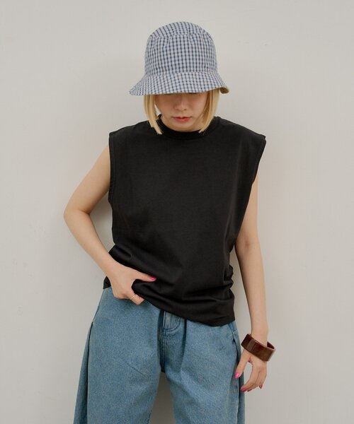 WHIMSIC(ウィムジック)の「【UNISEX】SCREEN STARS ガーメントダイスリーブレスTシャツ(タンクトップ・メンズ・イエロー/ブラック/ホワイト/パープル・SMALL/MEDIUM)」の17枚目の写真