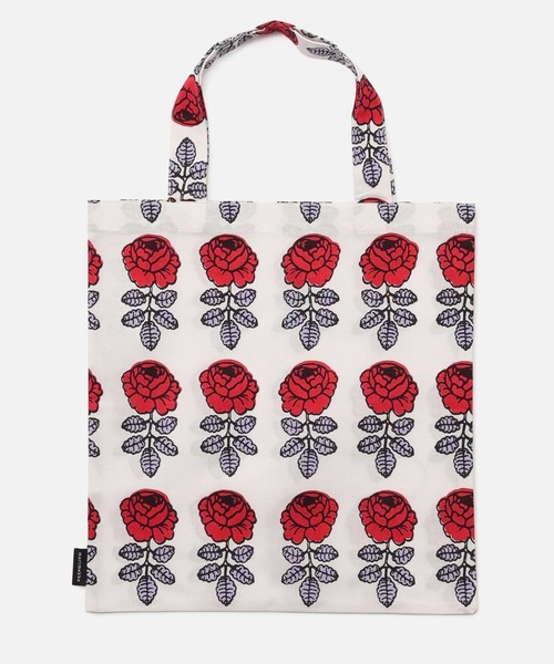 marimekko(マリメッコ)の「【ASIA EXCLUSIVE】Vihkiruusu / Tote bag 33X32cm(トートバッグ・レディース・レッド・FREE)」の4枚目の写真