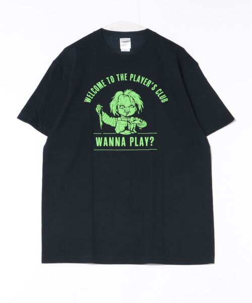 Rendez-Vous(ランデヴー)の「【 CHILD’S PLAY 】 チャッキー 発砲プリントTシャツ 26S6(Tシャツ/カットソー・レディース・ホワイト/ネイビー・LARGE/X-LARGE)」の2枚目の写真