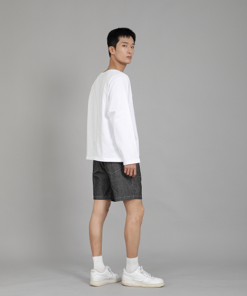SAINTCREW(セントクルー)の「無地BIG Vネック長袖TシャツBIGV-879ホワイト(Tシャツ/カットソー・メンズ・その他・LARGE/X-LARGE/XX-LARGE/XXX-LARGE/XXXX-LARGE/MEDIUM)」の14枚目の写真