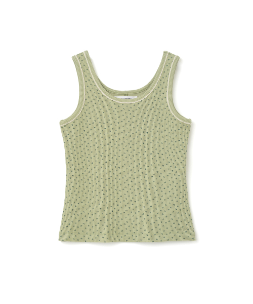 MILLO WOMEN（ミロウーマン）の「フローラルワッフルスリーブレストップ [アボカド]（Tシャツ/カットソー・レディース・その他・ONE SIZE）」の2枚目の写真
