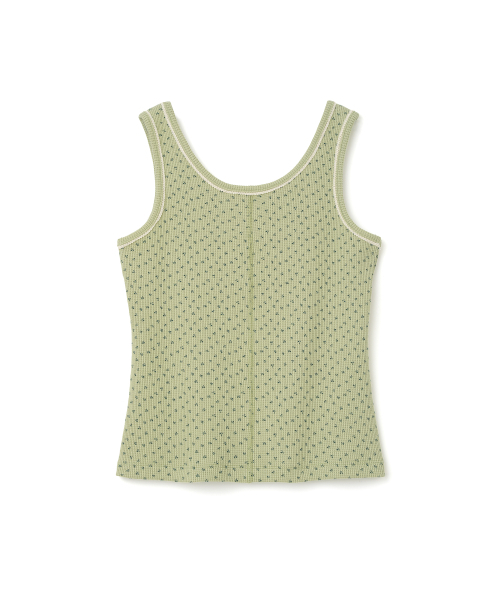 MILLO WOMEN（ミロウーマン）の「フローラルワッフルスリーブレストップ [アボカド]（Tシャツ/カットソー・レディース・その他・ONE SIZE）」の3枚目の写真