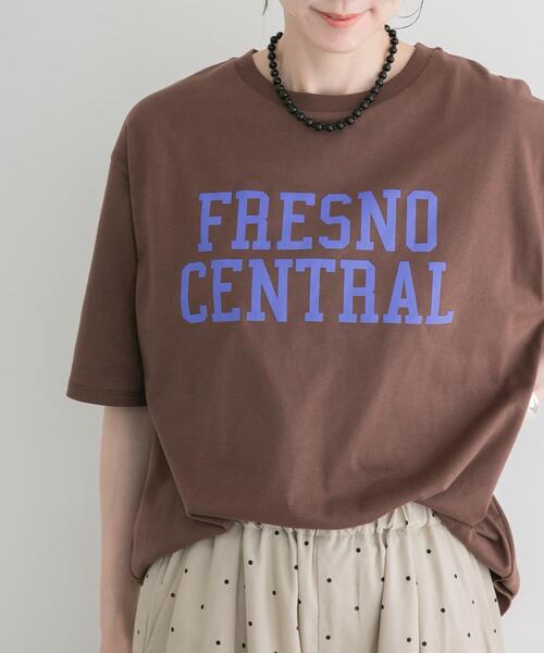 ITEMS URBANRESEARCH（アイテムズ アーバンリサーチ）の「ロゴビッグTシャツ（Tシャツ/カットソー・レディース・オフホワイト/グレー/ブラウン・FREE）」の17枚目の写真