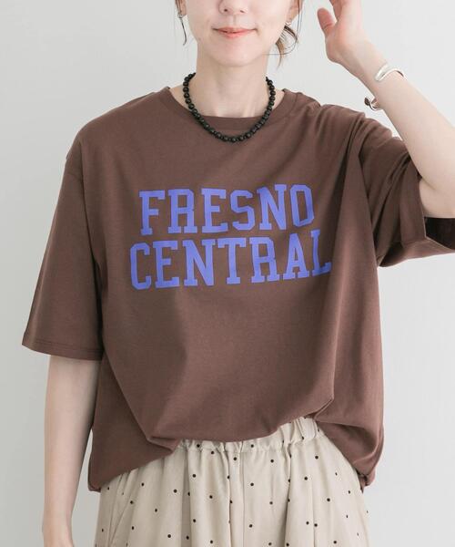 ITEMS URBANRESEARCH（アイテムズ アーバンリサーチ）の「ロゴビッグTシャツ（Tシャツ/カットソー・レディース・オフホワイト/グレー/ブラウン・FREE）」の16枚目の写真