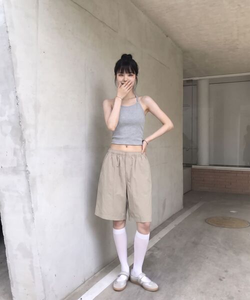 LETTERCOMO(レテルコモ)の「エッセンシャルイージーバンディングショーツベージュ(その他パンツ・レディース・ベージュ・MEDIUM/LARGE)」の4枚目の写真