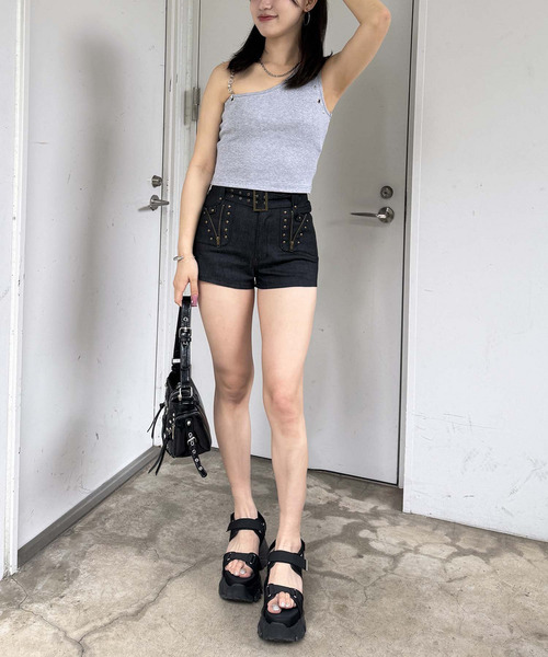 SPIRALGIRL（スパイラルガール）の「【HEISEI CORE/平成コア】マイクロミニショートパンツ（その他パンツ・レディース・レオパード/ブラック・FREE）」の12枚目の写真