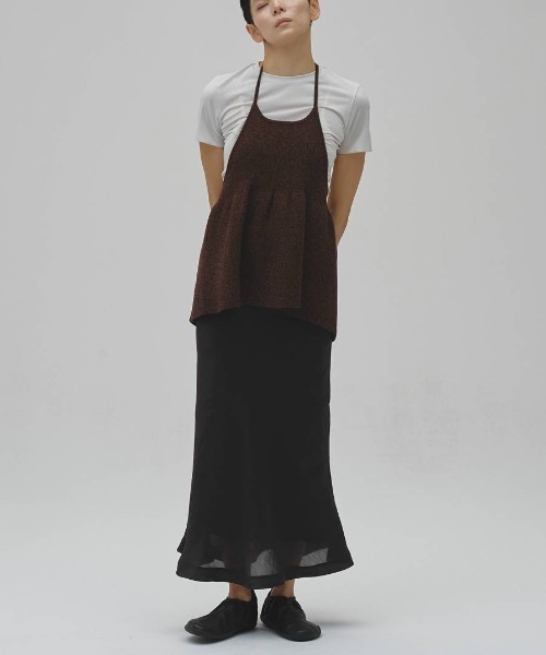TODAYFUL(トゥデイフル)の「Halterneck Peplum Knit 12610534(ニット/セーター・レディース・インディゴブルー/ブラウン・FREE)」の7枚目の写真