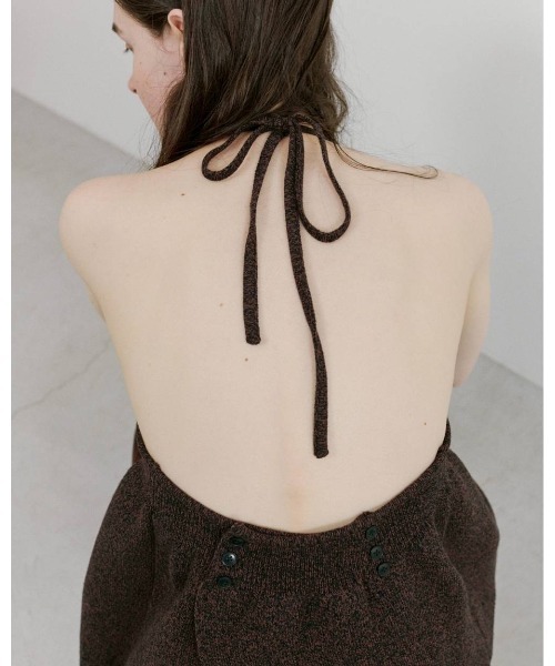 TODAYFUL(トゥデイフル)の「Halterneck Peplum Knit 12610534(ニット/セーター・レディース・インディゴブルー/ブラウン・FREE)」の12枚目の写真