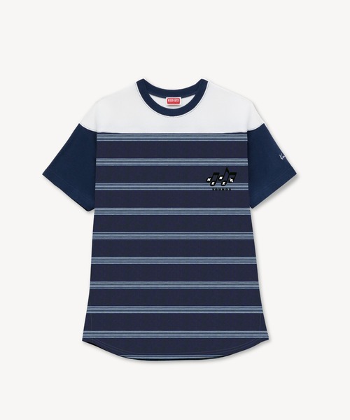 KENZO(ケンゾー)の「エンブロイダリー マリニエール Tシャツ イン コットン(Tシャツ/カットソー・レディース・ネイビー・X-SMALL/SMALL/MEDIUM)」の1枚目の写真