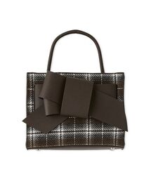 FRAY I.D | 【ルエル】チェックリボンミドルバッグ(ハンドバッグ)