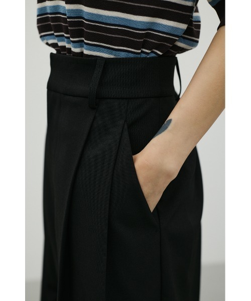 STYLEMIXER（スタイルミキサー）の「【ロングセラー】ベーシックツータックパンツ（スラックス・レディース・グレー/ライトブラウン/アイボリー/ブラック・LARGE/MEDIUM/SMALL）」の6枚目の写真