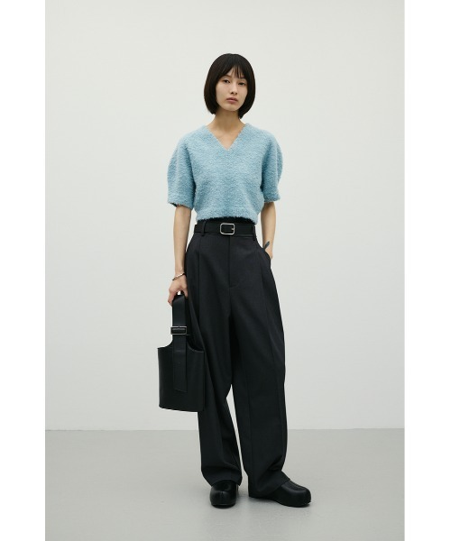 STYLEMIXER（スタイルミキサー）の「【ロングセラー】ベーシックツータックパンツ（スラックス・レディース・グレー/ライトブラウン/アイボリー/ブラック・LARGE/MEDIUM/SMALL）」の11枚目の写真