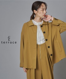 terrace（テラス）の「ザラメファブリックオーバーサイズシャツコート（シャツ/ブラウス）」
