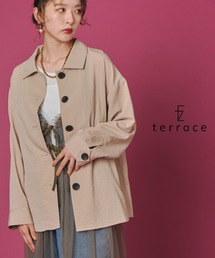 terrace（テラス）の「ザラメファブリックオーバーサイズシャツコート（シャツ/ブラウス）」