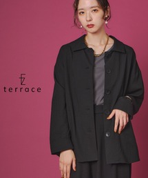 terrace（テラス）の「ザラメファブリックオーバーサイズシャツコート（シャツ/ブラウス）」