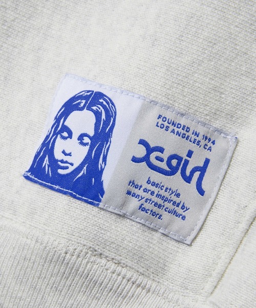 Champion(チャンピオン)の「X-girl x Champion REVERSE WEAVE(R) PATCHED LOGO ZIP UP HOODIE(パーカー・レディース・オートミール/ブラウン・M/S)」の20枚目の写真