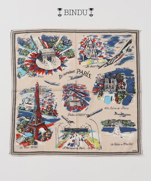 JOURNAL STANDARD relume(ジャーナルスタンダード レリューム)の「BINDU / ビンドゥー 64 × 64 スカーフ(バンダナ/スカーフ・メンズ・グリーン/ブラウン/ネイビー/アイボリー・FREE)」の8枚目の写真