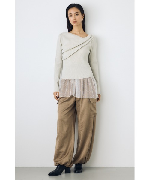 AZUL by moussy(アズールバイマウジー)の「インナーレースキャミソール(キャミソール・レディース・ブラック/オフホワイト/ホワイト系その他/ブラック系その他・FREE)」の22枚目の写真