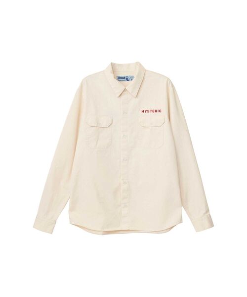 HYSTERIC GLAMOUR(ヒステリックグラマー)の「DRUM KIT刺繍 エンジニアシャツ(シャツ/ブラウス・メンズ・グレー/ホワイト/ブラック・SMALL/X-LARGE/LARGE/MEDIUM)」の4枚目の写真