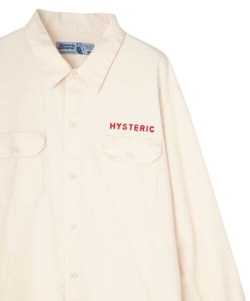 HYSTERIC GLAMOUR(ヒステリックグラマー)の「DRUM KIT刺繍 エンジニアシャツ(シャツ/ブラウス・メンズ・グレー/ホワイト/ブラック・SMALL/X-LARGE/LARGE/MEDIUM)」の5枚目の写真