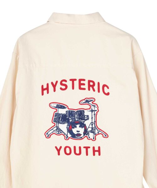 HYSTERIC GLAMOUR(ヒステリックグラマー)の「DRUM KIT刺繍 エンジニアシャツ(シャツ/ブラウス・メンズ・グレー/ホワイト/ブラック・SMALL/X-LARGE/LARGE/MEDIUM)」の6枚目の写真