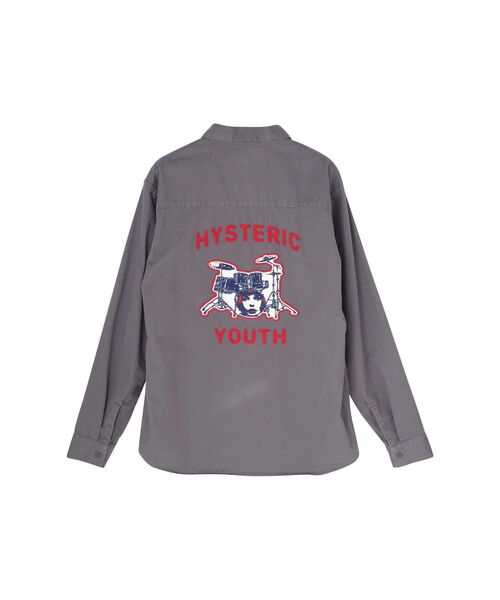 HYSTERIC GLAMOUR(ヒステリックグラマー)の「DRUM KIT刺繍 エンジニアシャツ(シャツ/ブラウス・メンズ・グレー/ホワイト/ブラック・SMALL/X-LARGE/LARGE/MEDIUM)」の7枚目の写真