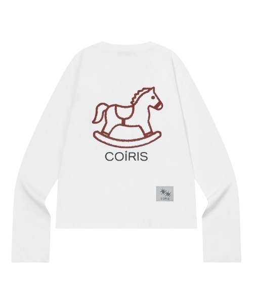 COIRIS（コイリス）の「◇COIRIS◇ブランド直輸入正規品/クレヨン ポニー グラフィック 長袖 Tシャツ CRAYON PONY GRAPHIC LONG SLEEVE T（Tシャツ/カットソー・レディース・ホワイト/グレー/ブラック・FREE）」の5枚目の写真