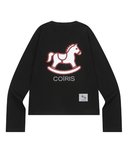 COIRIS（コイリス）の「◇COIRIS◇ブランド直輸入正規品/クレヨン ポニー グラフィック 長袖 Tシャツ CRAYON PONY GRAPHIC LONG SLEEVE T（Tシャツ/カットソー・レディース・ホワイト/グレー/ブラック・FREE）」の8枚目の写真