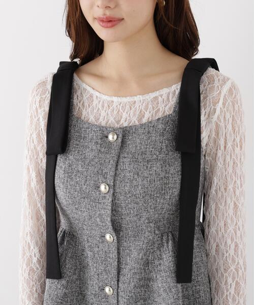 PROPORTION BODY DRESSING（プロポーションボディドレッシング）の「リボンペプラムジレ / 1216255900（ベスト・レディース・ブラウン系その他/ブラック系その他・MEDIUM/SMALL）」の15枚目の写真