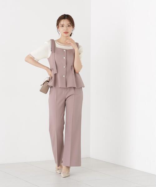 PROPORTION BODY DRESSING（プロポーションボディドレッシング）の「リボンペプラムジレ / 1216255900（ベスト・レディース・ブラウン系その他/ブラック系その他・MEDIUM/SMALL）」の11枚目の写真
