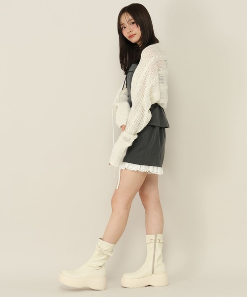 Heather(ヘザー)の「アソートレーストリムショートパンツ 1051901(その他パンツ・レディース・ダークグレー/グレー系その他/ブラウン系その他・S/M)」の15枚目の写真