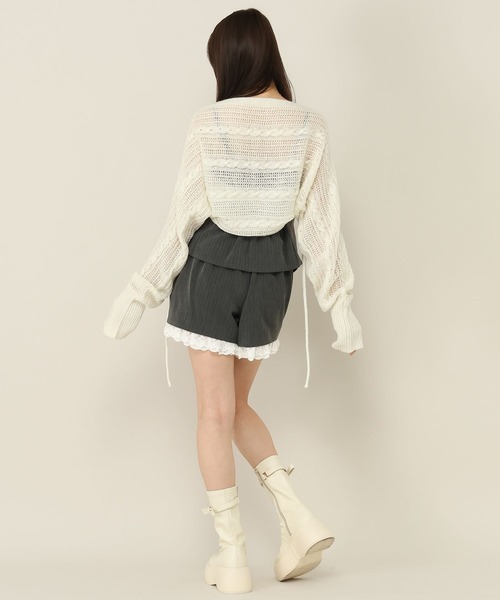 Heather(ヘザー)の「アソートレーストリムショートパンツ 1051901(その他パンツ・レディース・ダークグレー/グレー系その他/ブラウン系その他・S/M)」の16枚目の写真