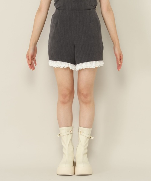 Heather(ヘザー)の「アソートレーストリムショートパンツ 1051901(その他パンツ・レディース・ダークグレー/グレー系その他/ブラウン系その他・S/M)」の18枚目の写真
