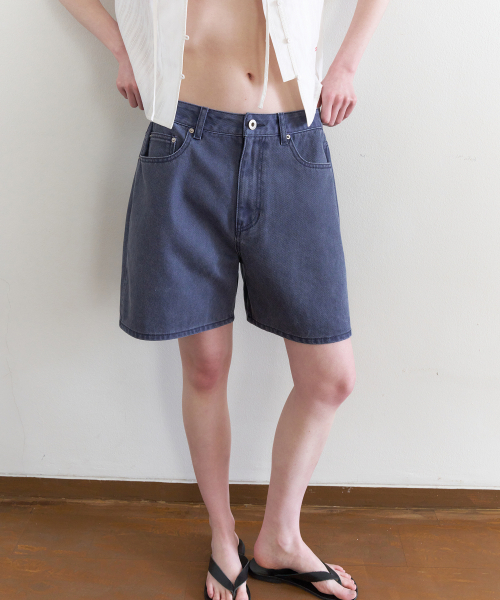 TTUDEMENT(トュードメント)の「WASHED DENIM SHORTS_BLUE(その他パンツ・レディース・その他・SMALL/MEDIUM)」の1枚目の写真