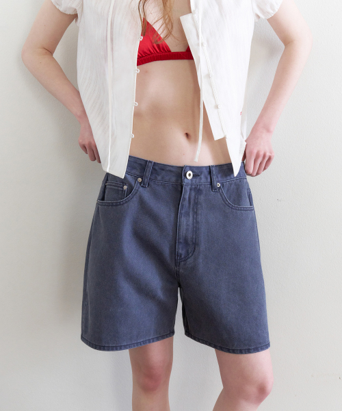 TTUDEMENT(トュードメント)の「WASHED DENIM SHORTS_BLUE(その他パンツ・レディース・その他・SMALL/MEDIUM)」の3枚目の写真