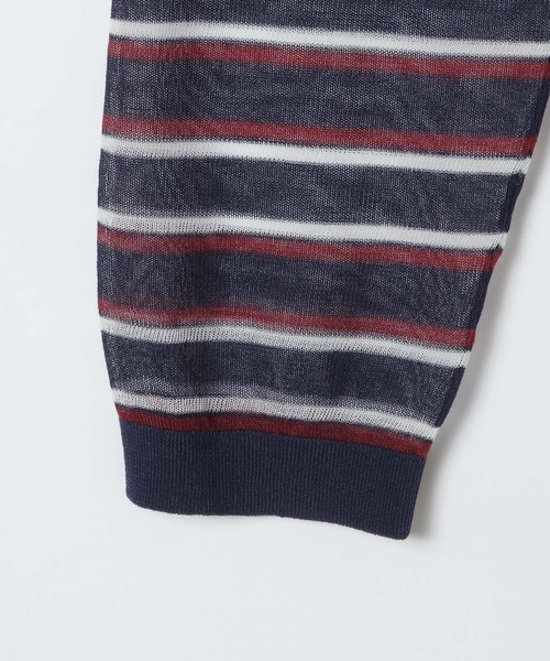 eL(エル)の「【eL】14G Sheer Border Polo/1070153(ポロシャツ・レディース・グレー系その他/ネイビー系・FREE)」の18枚目の写真