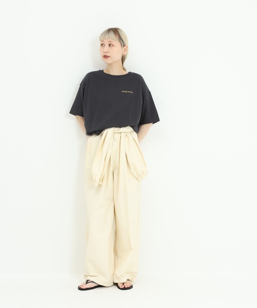 HEART MARKET（ハートマーケット）の「フレンチロゴワイドなプリントT（Tシャツ/カットソー・レディース・グレー系/ホワイト系/ブラック系・MEDIUM/LARGE）」の6枚目の写真