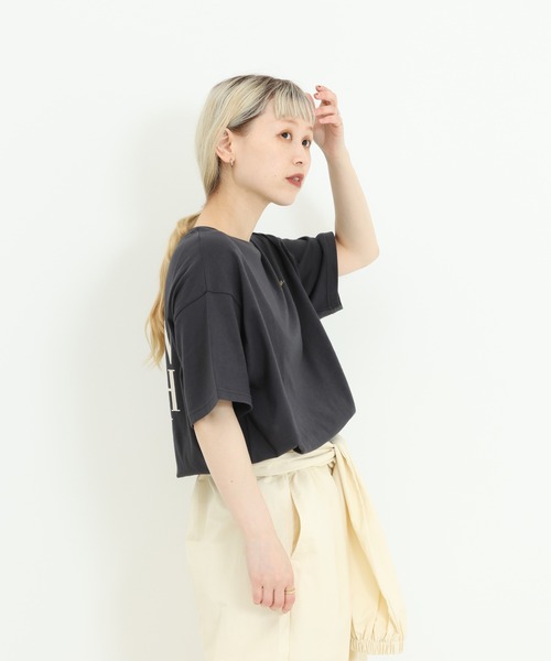 HEART MARKET（ハートマーケット）の「フレンチロゴワイドなプリントT（Tシャツ/カットソー・レディース・グレー系/ホワイト系/ブラック系・MEDIUM/LARGE）」の10枚目の写真