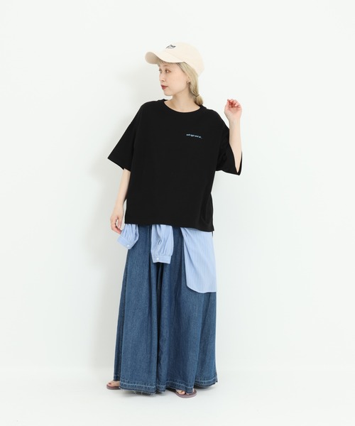HEART MARKET（ハートマーケット）の「フレンチロゴワイドなプリントT（Tシャツ/カットソー・レディース・グレー系/ホワイト系/ブラック系・MEDIUM/LARGE）」の12枚目の写真