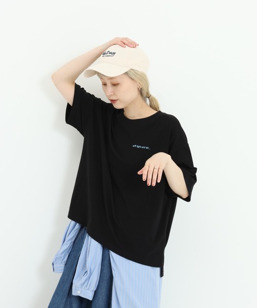 HEART MARKET（ハートマーケット）の「フレンチロゴワイドなプリントT（Tシャツ/カットソー・レディース・グレー系/ホワイト系/ブラック系・MEDIUM/LARGE）」の13枚目の写真