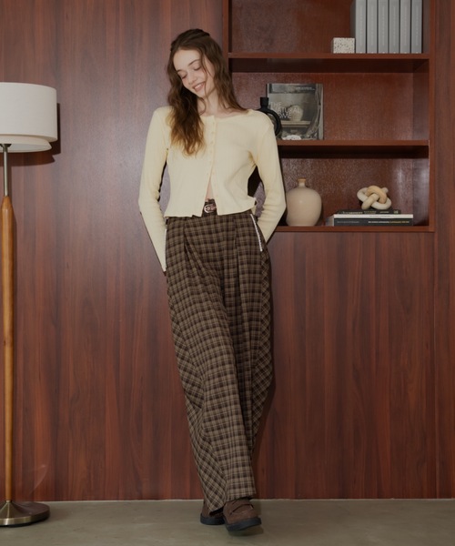 JUMELLE（ジュメロ）の「リラックスチェックパンツ（その他パンツ・レディース・ブラック/ブラウン・SMALL/MEDIUM）」の17枚目の写真