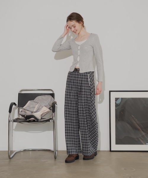JUMELLE（ジュメロ）の「リラックスチェックパンツ（その他パンツ・レディース・ブラック/ブラウン・SMALL/MEDIUM）」の13枚目の写真