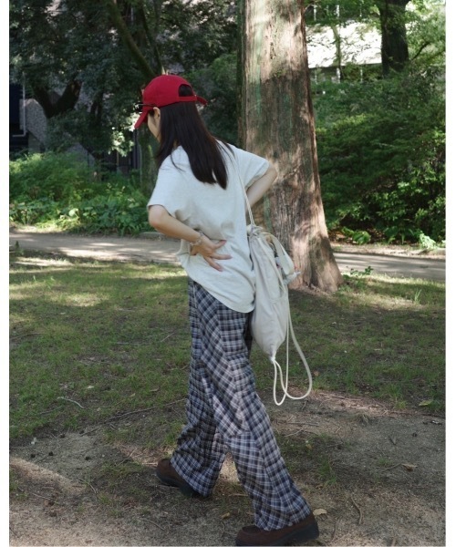 JUMELLE（ジュメロ）の「リラックスチェックパンツ（その他パンツ・レディース・ブラック/ブラウン・SMALL/MEDIUM）」の3枚目の写真