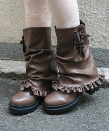 axes femme POETIQUE | レースアップカバーブーツ(ブーツ)