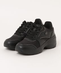 HAWKINS ホーキンス CHERIE 6.5 ヒールアップスニーカー HW20400 ALL BLACK