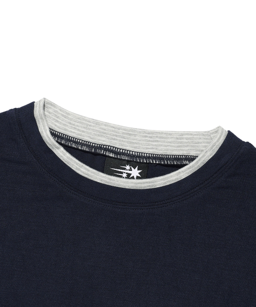 NICE GHOST CLUB(ナイスゴーストクラブ)の「LAYERED COLOR LS TEE_NAVY(NG2GFFT556A)(Tシャツ/カットソー・レディース・ネイビー・MEDIUM/SMALL)」の3枚目の写真