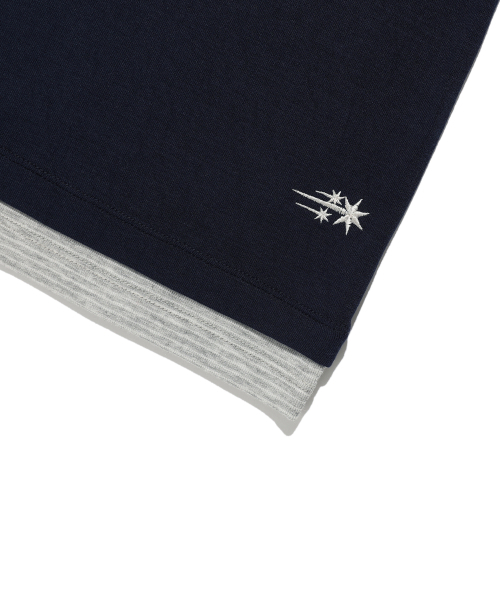 NICE GHOST CLUB(ナイスゴーストクラブ)の「LAYERED COLOR LS TEE_NAVY(NG2GFFT556A)(Tシャツ/カットソー・レディース・ネイビー・MEDIUM/SMALL)」の4枚目の写真