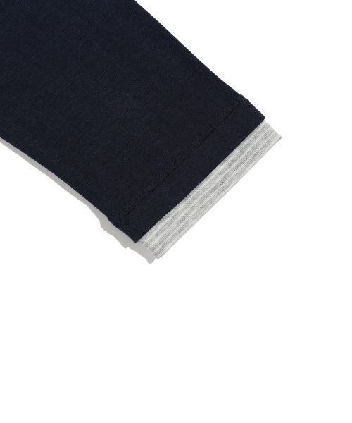 NICE GHOST CLUB(ナイスゴーストクラブ)の「LAYERED COLOR LS TEE_NAVY(NG2GFFT556A)(Tシャツ/カットソー・レディース・ネイビー・MEDIUM/SMALL)」の5枚目の写真