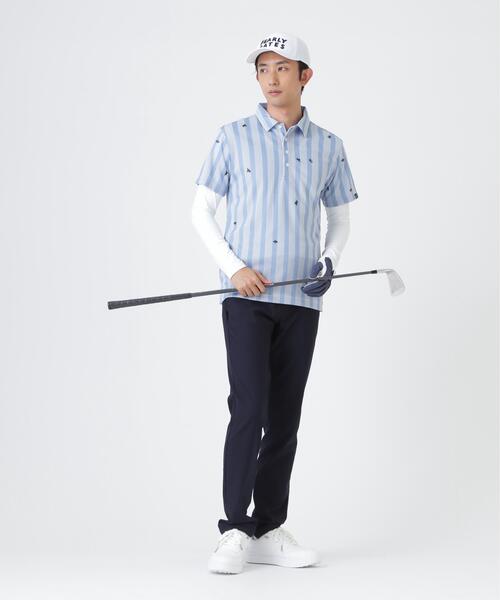 PEARLY GATES(パーリーゲイツ)の「Super Natural ウールメッシュ × ナイロンベア天竺(MENS)(Tシャツ/カットソー・メンズ・ネイビー/ホワイト・MEDIUM/X-LARGE/LARGE)」の5枚目の写真